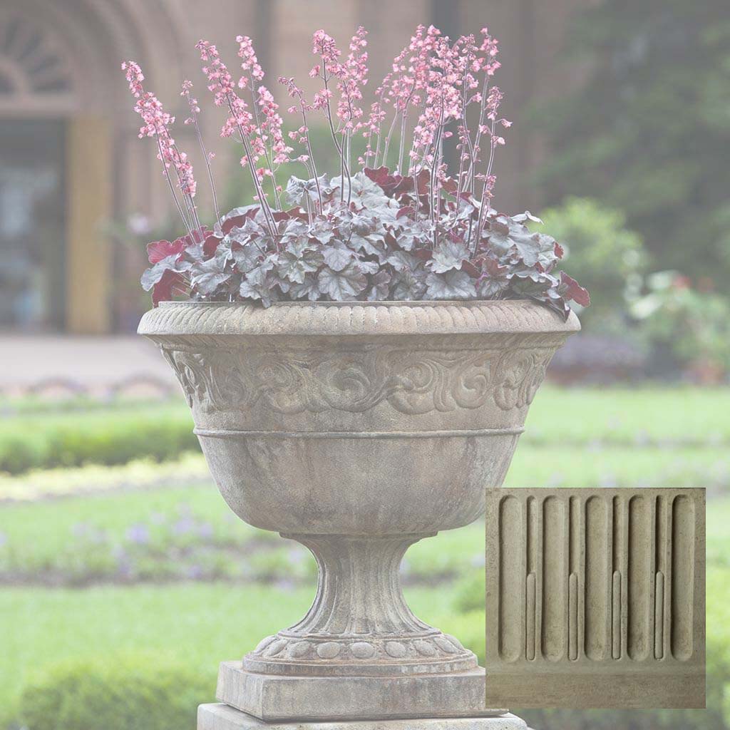 Campania Smithsonian Foliated Scroll Urn - P-523