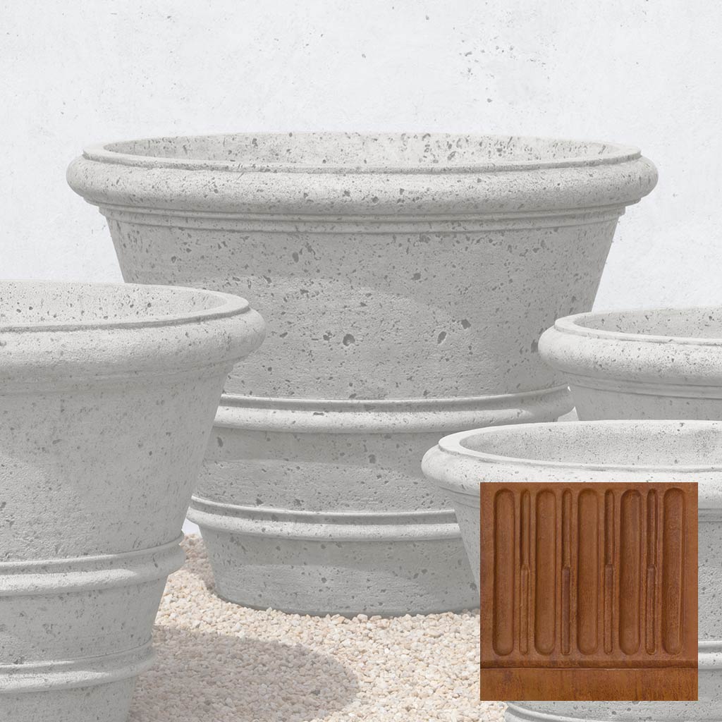 Campania Textured Rolled Rim - P-543
