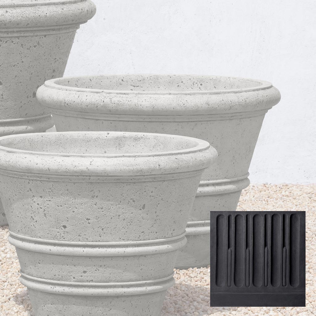 Campania Textured Rolled Rim - P-543