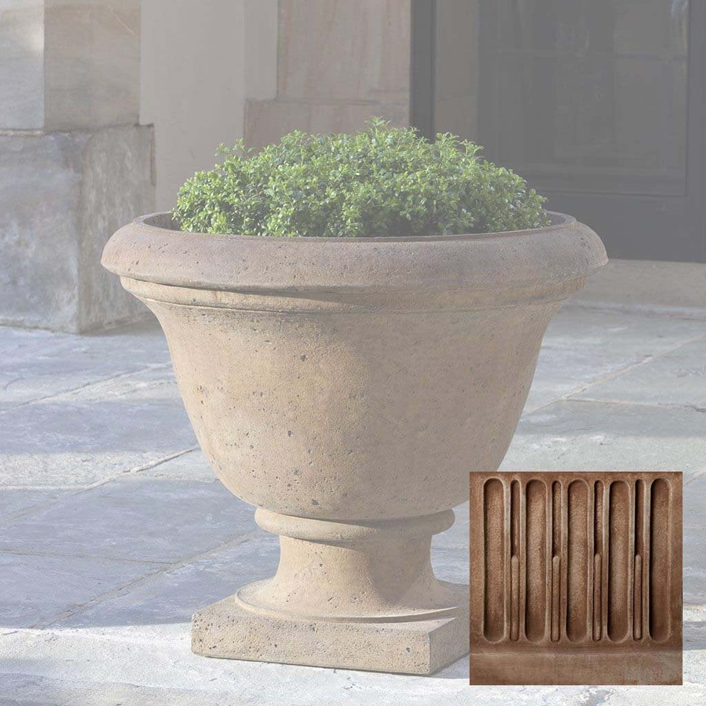 Campania Textured Greenwich Urn with Pedestal - PPD-553