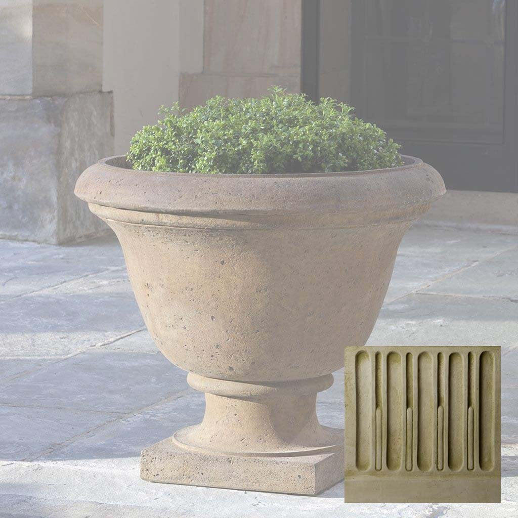 Campania Textured Greenwich Urn with Pedestal - PPD-553