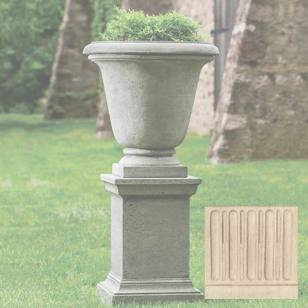 Campania Textured Hampton Urn with Pedestal - PPD-554