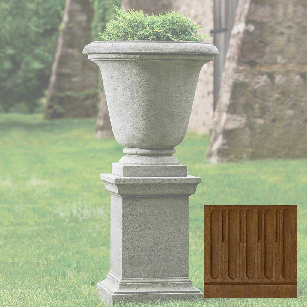 Campania Textured Hampton Urn with Pedestal - PPD-554
