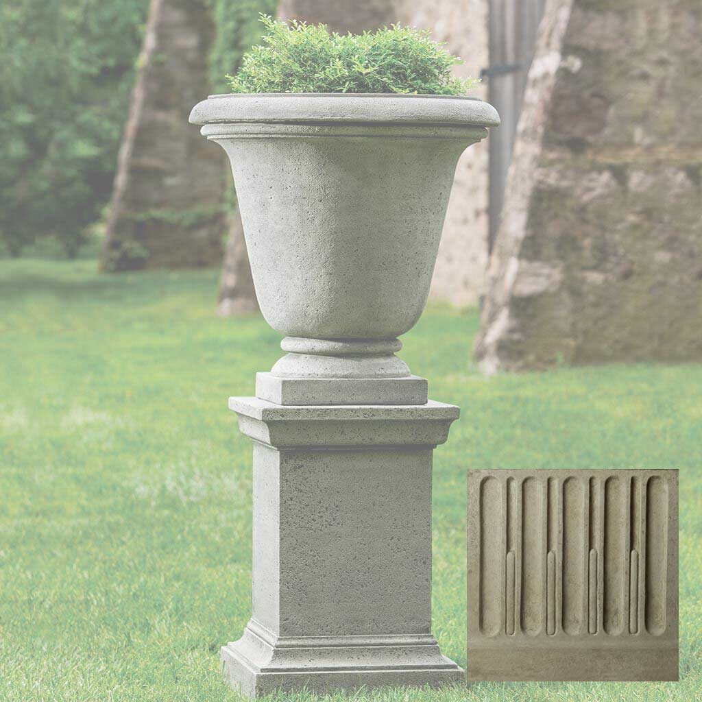 Campania Textured Hampton Urn with Pedestal - PPD-554