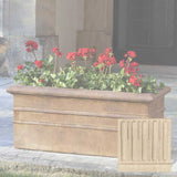 Campania Classic Rolled Rim Window Box Planter - P-555