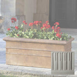Campania Classic Rolled Rim Window Box Planter - P-555