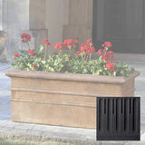Campania Classic Rolled Rim Window Box Planter - P-555