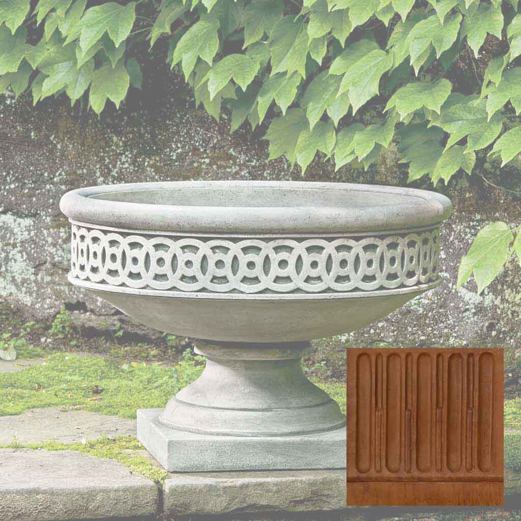 Campania Williamsburg Low Fretwork Urn - P-599