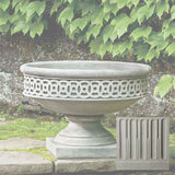 Campania Williamsburg Low Fretwork Urn - P-599