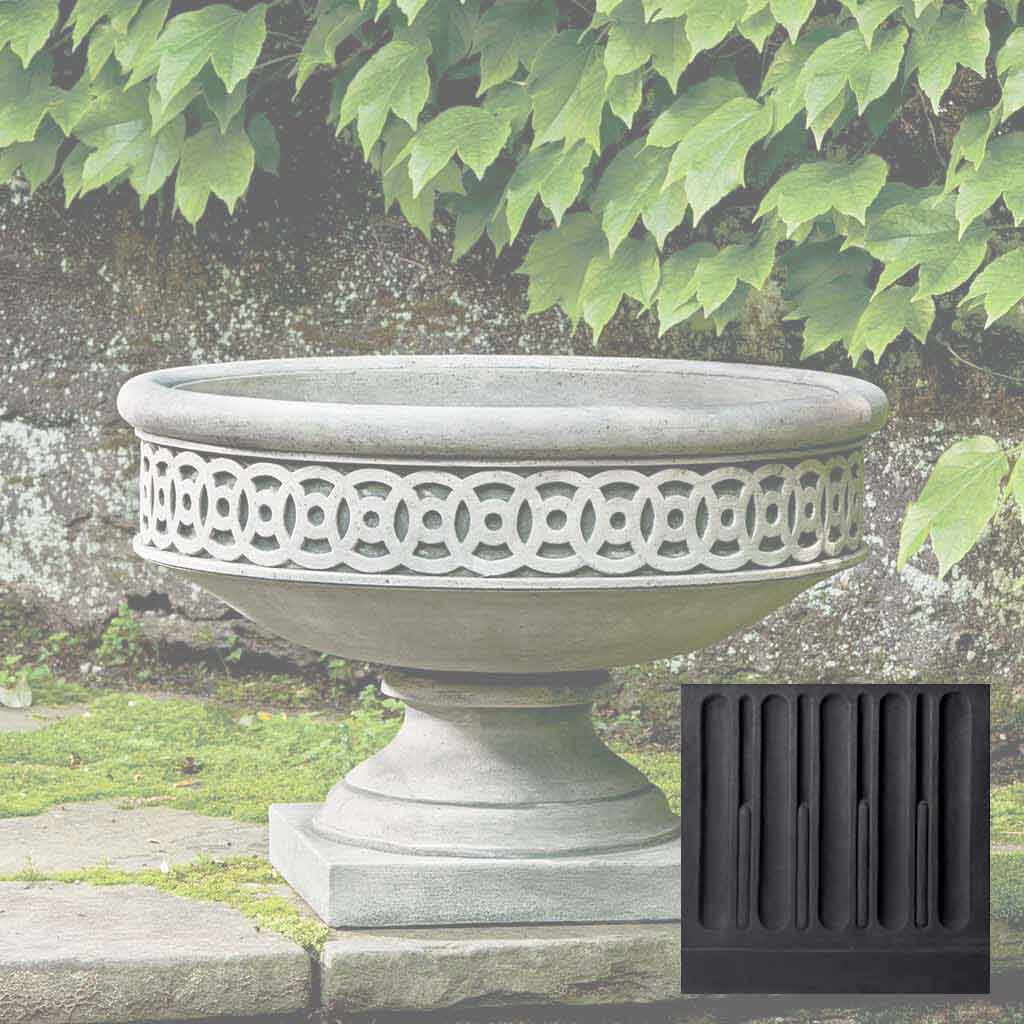Campania Williamsburg Low Fretwork Urn - P-599