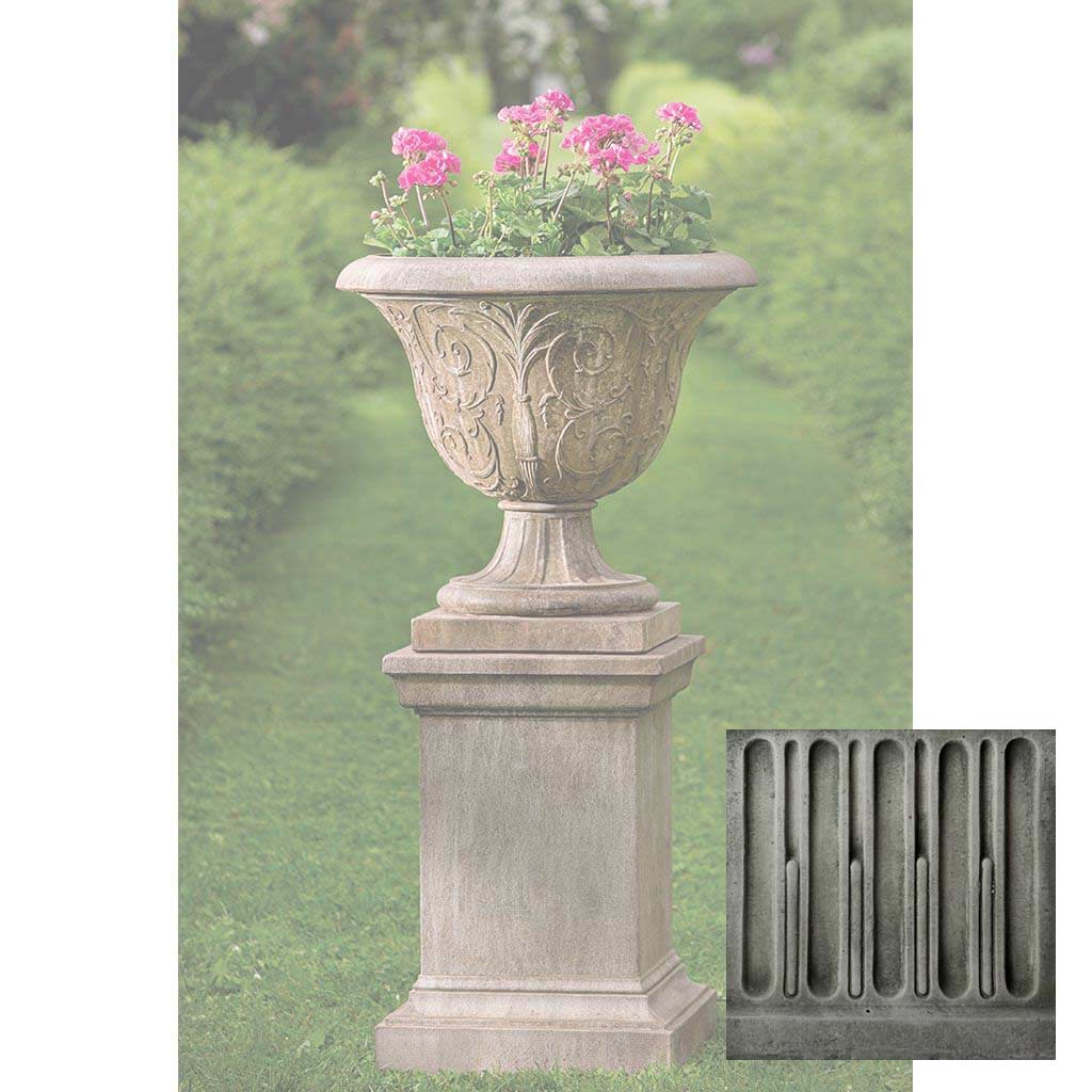 Campania Palais Arabesque Urn with Pedestal - PPD-609