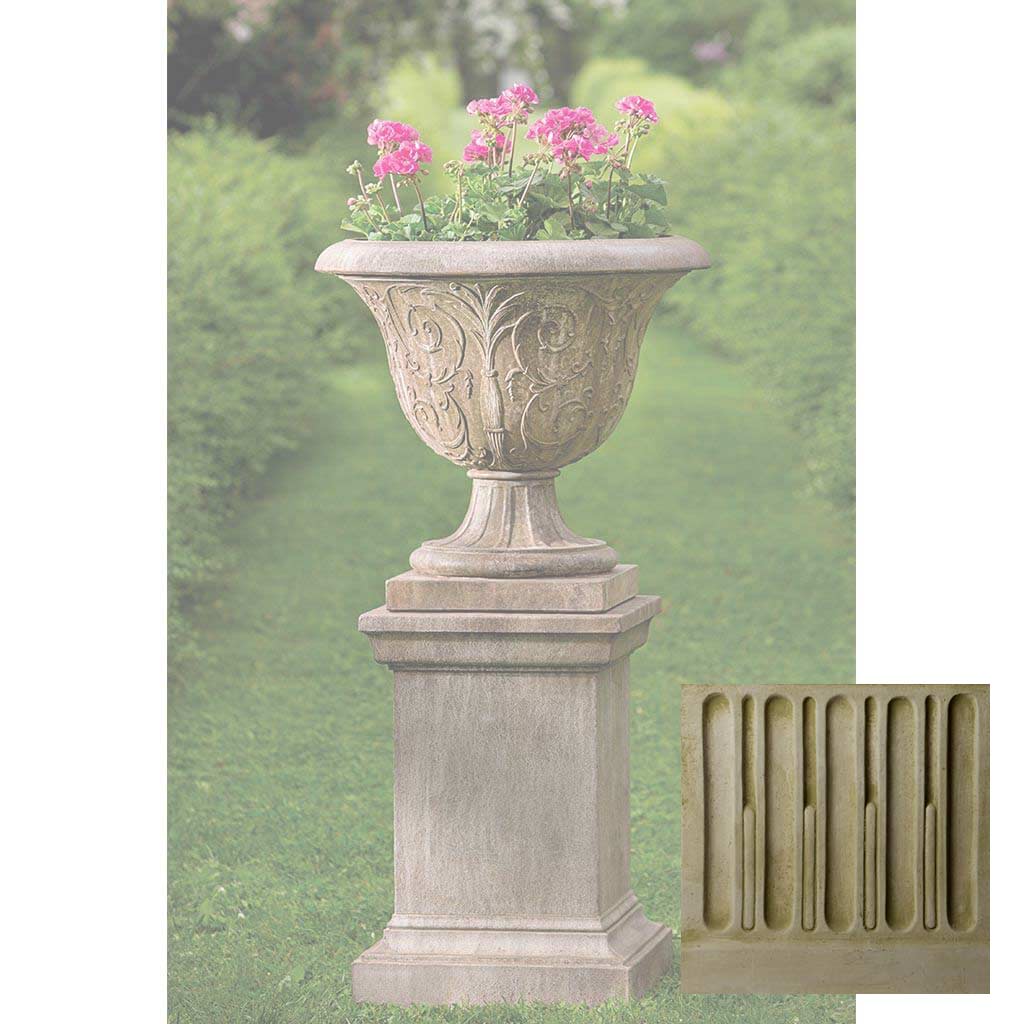 Campania Palais Arabesque Urn with Pedestal - PPD-609
