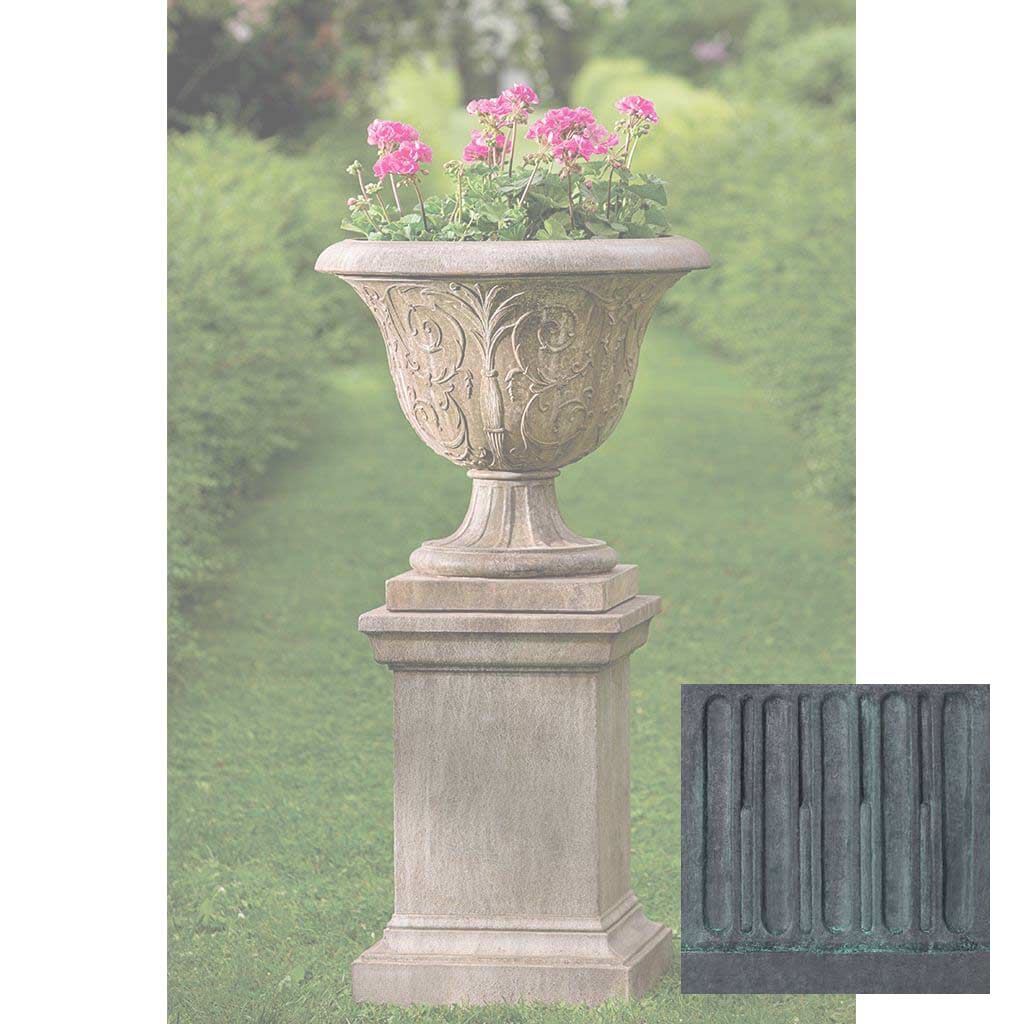 Campania Palais Arabesque Urn with Pedestal - PPD-609