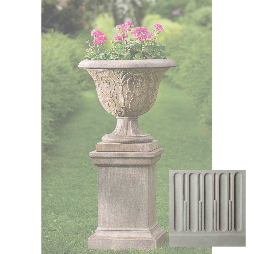 Campania Palais Arabesque Urn with Pedestal - PPD-609