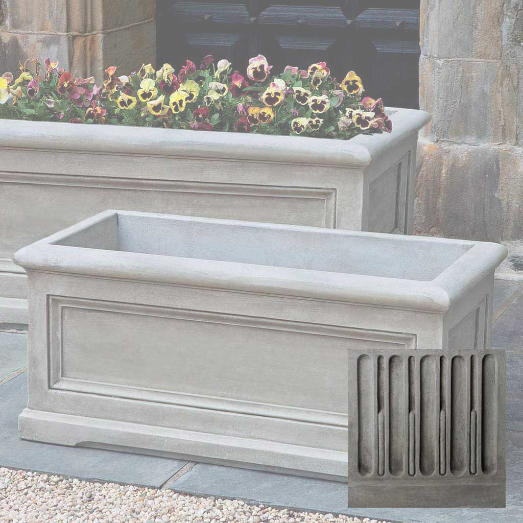 Campania Orleans Window Box Planter, Medium - P-640