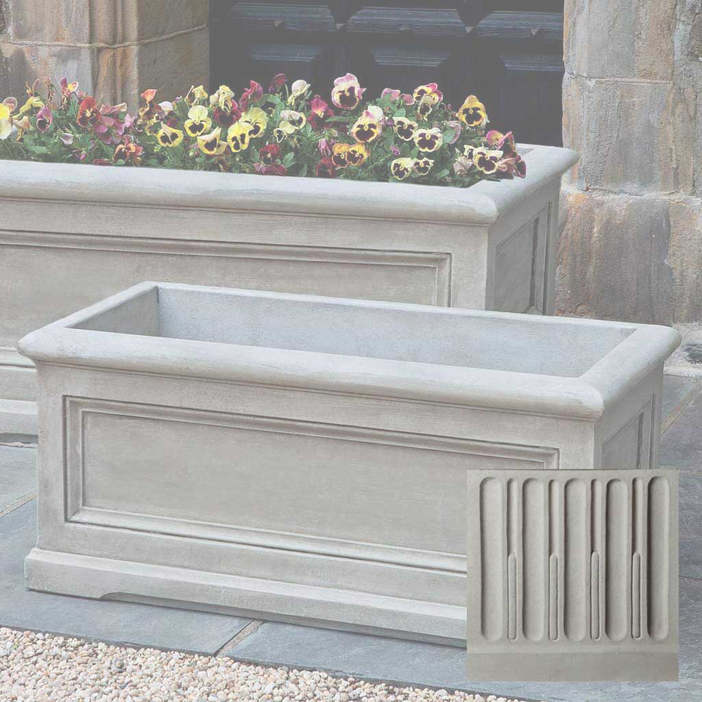 Campania Orleans Window Box Planter, Medium - P-640