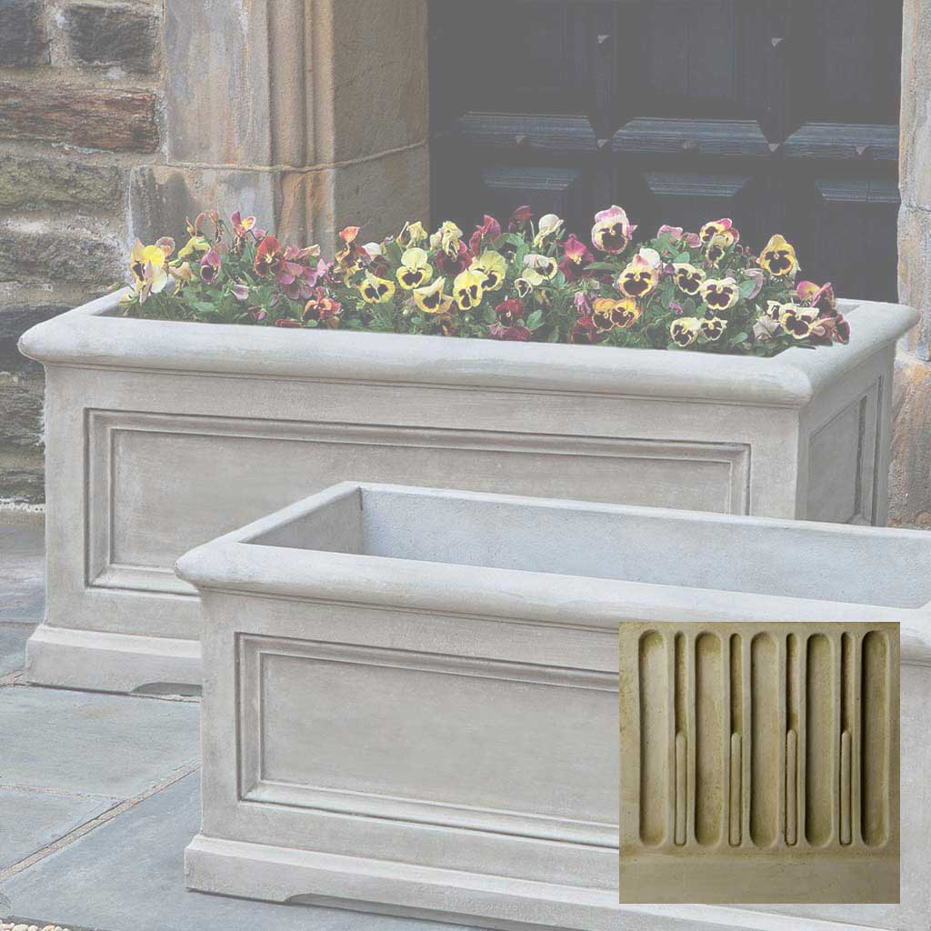 Campania Orleans Window Box Planter, Large - P-656