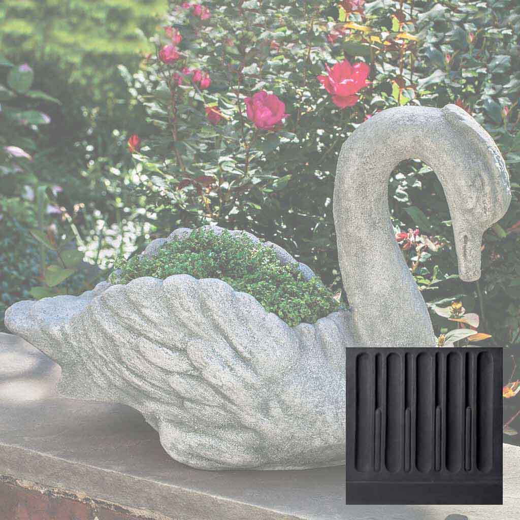 Campania Newport Swan Garden Statue - P-678