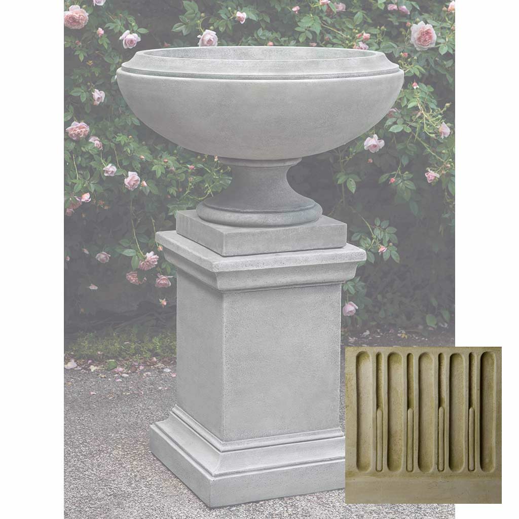 Campania Jensen Urn Large w/ Greenwich Pedestal - PPD-702