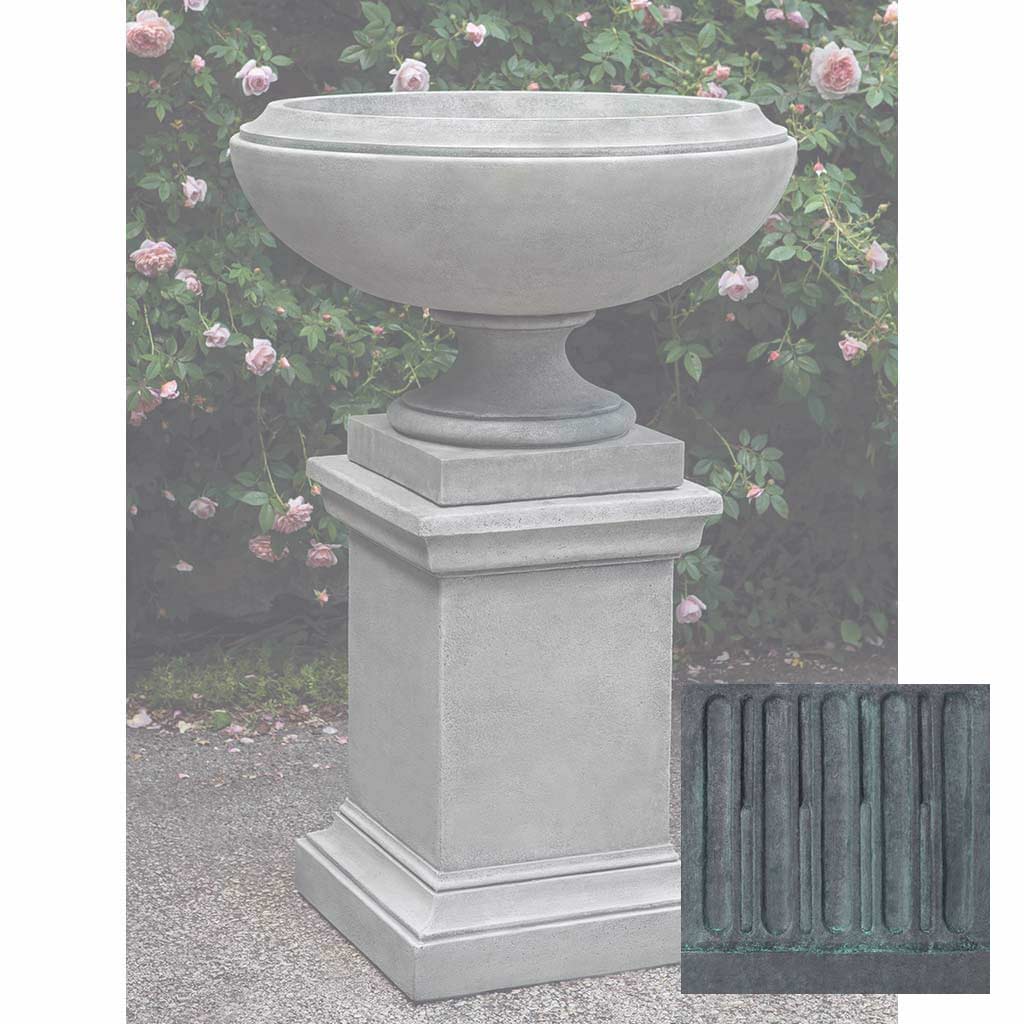 Campania Jensen Urn Large w/ Greenwich Pedestal - PPD-702