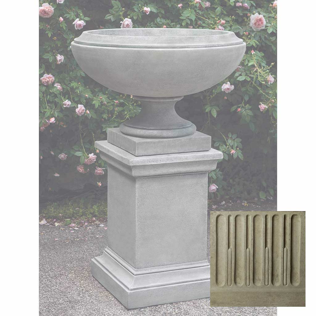 Campania Jensen Urn Large w/ Greenwich Pedestal - PPD-702