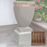 Campania Moderne Tall Planter w/ Rustic 12 Pedestal - PPD-782B