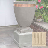 Campania Moderne Tall Planter w/ Rustic 12 Pedestal - PPD-782B