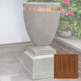 Campania Moderne Tall Planter w/ Rustic 12 Pedestal - PPD-782B