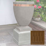 Campania Moderne Tall Planter w/ Rustic 12 Pedestal - PPD-782B