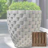 Campania M Weave Tall Round Planter - P-792