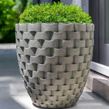 Campania M Weave Tall Round Planter - P-792