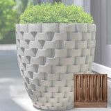 Campania M Weave Tall Round Planter - P-792