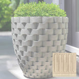 Campania M Weave Tall Round Planter - P-792
