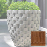 Campania M Weave Tall Round Planter - P-792
