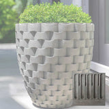 Campania M Weave Tall Round Planter - P-792