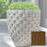 Campania M Weave Tall Round Planter - P-792