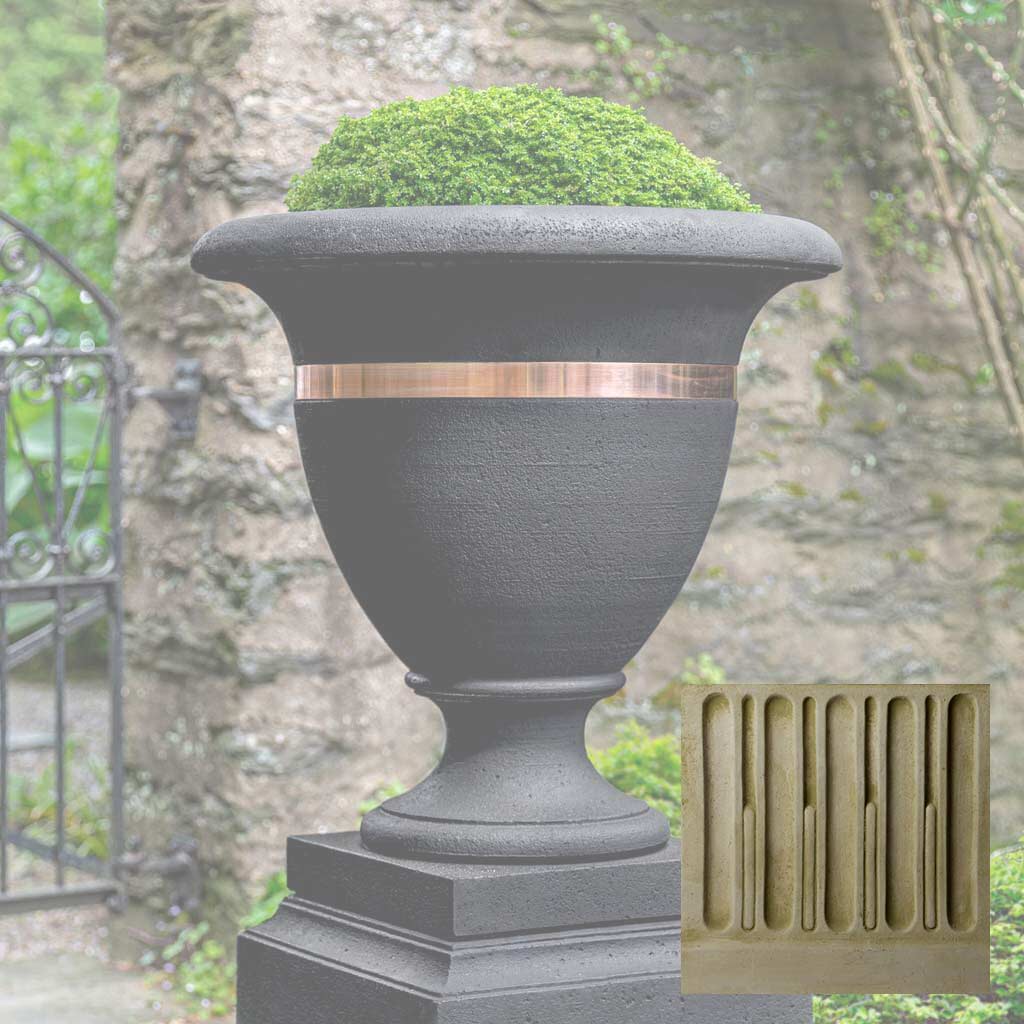 Campania Classic Copper Banded Urn, Large - P-838