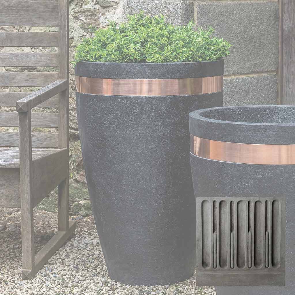 Campania Moderne Tapered Tall Planter - P-866