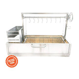 Tagwood BBQ Santa Maria Argentine Wood Fire & Charcoal Gaucho Grill Built in | BBQ05SS--