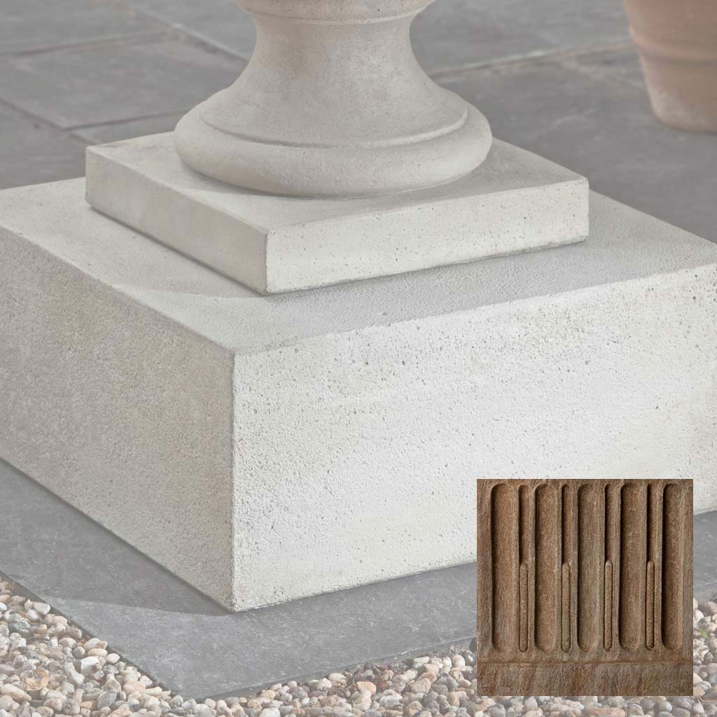 Campania Textured Low Sq Pedestal - PD-173