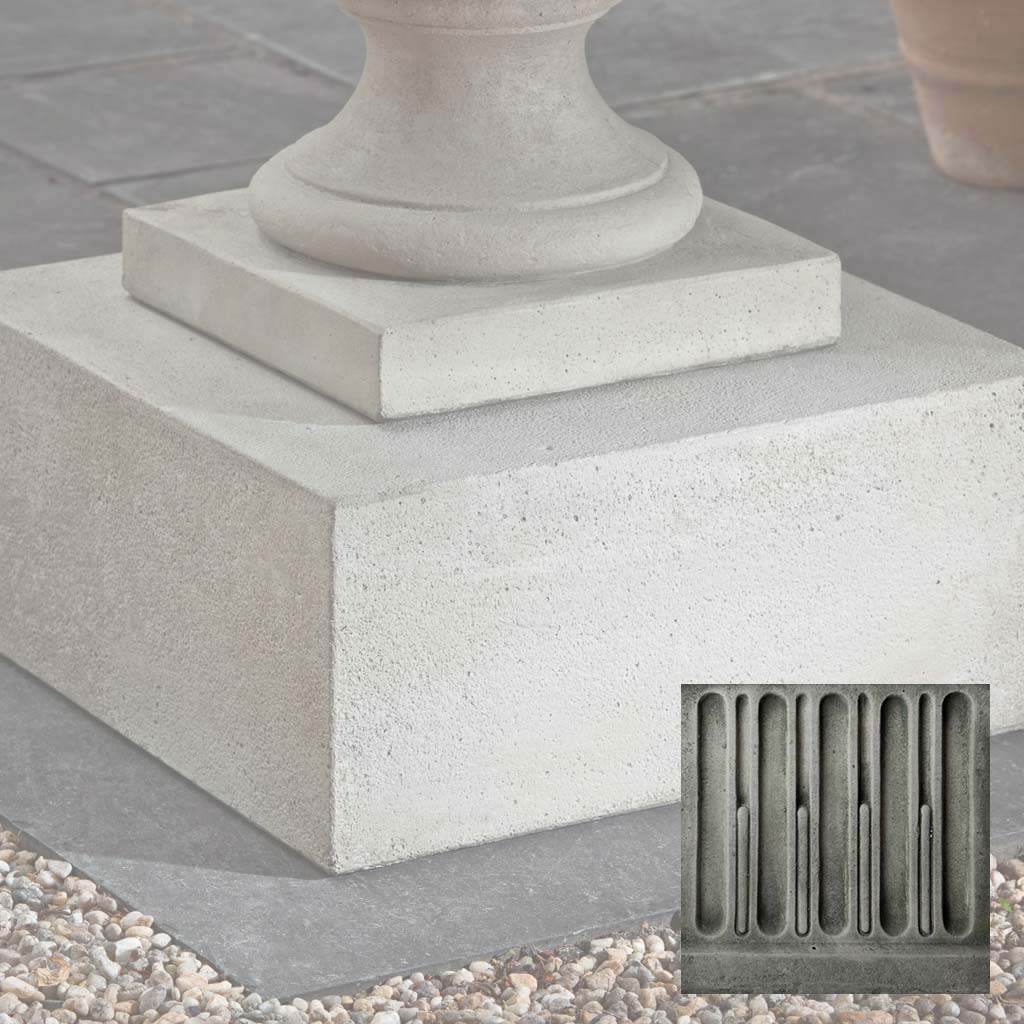 Campania Textured Low Sq Pedestal - PD-173