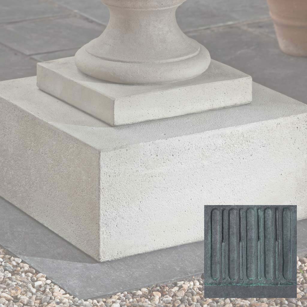 Campania Textured Low Sq Pedestal - PD-173