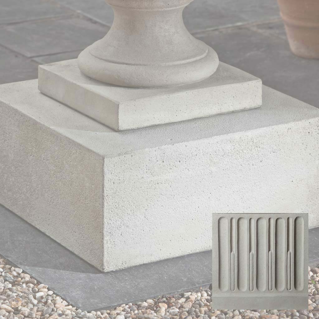 Campania Textured Low Sq Pedestal - PD-173