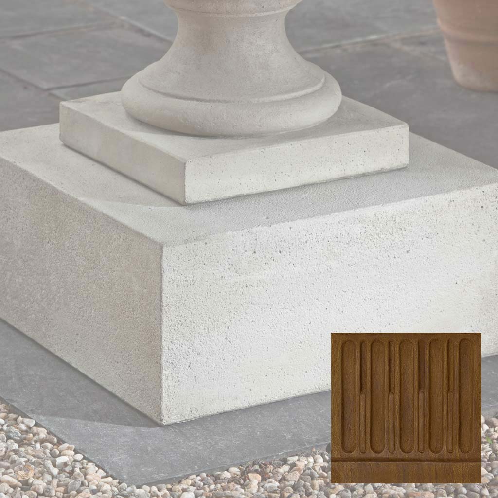 Campania Textured Low Sq Pedestal - PD-173