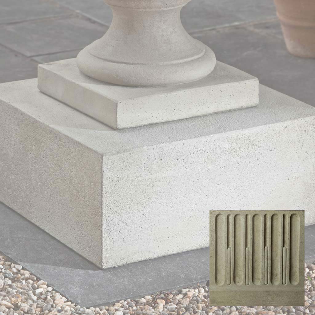 Campania Textured Low Sq Pedestal - PD-173