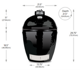 Primo Round Ceramic Charcoal Kamado Grill - PGCRH