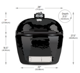 Primo Oval XL 400 All-In-One Charcoal Grill/Smoker