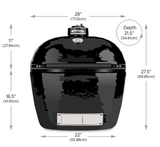 Primo Oval XL 400 Charcoal Ceramic Kamado Grill - PGCXLH