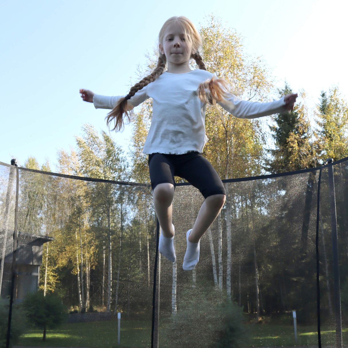 ACON Air 14ft Round Trampoline with Safety Net and Ladder, GEN 2.0