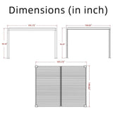 [12x16FT] Premium Outdoor Aluminum Hardtop Sun Shade Gazebo With Clear String Lights (96172534)
